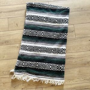 Western Aztec printed throw blanket.